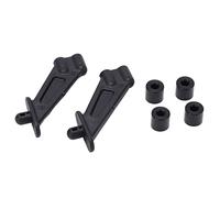 ERYUE Support D'aile Arrière de Voiture RC, Support Durable Haute Résistance pour ZD Racing DBX10 7531 1/10, de Remplacement en Plastique Noir pour des Performances Stables