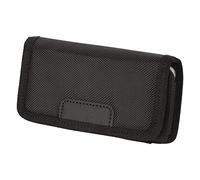 ERYUE Support de Téléphone de Ceinture Durable en Nylon avec Clamp/Holder Durable pour 14 Pro S23, Pochette Ceinture Téléphone Noire pour Les Voyages en Plein Air