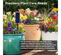 ERYUE Testeur d'humidité du Sol Efficace pour un Entretien Précis des Plantes - Dispositif de Détection Automatique l'humidité pour Plantes Tropicales et Légumes Verts Communs - ABS, Noir/gris - 1