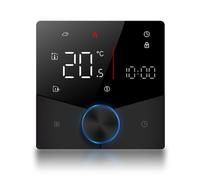 ERYUE Thermostat WiFi Intelligent avec Bouton Lumineux Multicolore pour Un Contrôle Hebdomadaire Programmable du Chauffage Domestique, Thermostat contrôlé par Application pour Les Familles Occupées