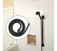 ERYUE Tuyau de Douche Flexible en Acier Inoxydable Noir Mat pour Accessoire de Salle Bain, Haute Pression [Tuyau Douche, en Acier Inoxydable] - pour Pomme Domestique et Connexion Pomme à Main