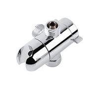 ERYUE Valve Montée sur Bras de Douche Réglable à 3 Voies Durable avec Inverseur de Pomme Douche pour Salle Bain à Domicile, Placage chromé Multicouche, Installation Facile, Petite Taille