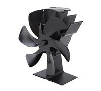 ERYUE Ventilateur de Poêle à Bois, Circulation Chaude Rapide et Efficace pour Cheminée, économie D'énergie Silencieuse, Conception de Poignée écologique pour Les Propriétaires Cheminée en Alliage