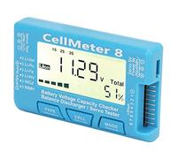 ERYUE Vérificateur Numérique de capacité de Batterie, Testeur Tension Haute Précision pour Cellule LiPo LiFe NiMH, écran LCD pour les Amateurs RC