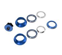 ERYUE Viaron Casque de Vélo 34 Mm à Double Roulements, Casque de Tige Fourche Avant en Alliage D'aluminium Léger pour Vélo Route Montagne, adapté aux Tubes Droits Ordinaires (Bleu)