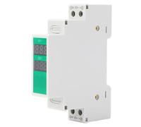 ERYUE Voltmètre Numérique sur Rail DIN Mesure Précise pour la en Temps Réel dans les équipements électriques Plage de Tension DC 11 V-310 V Écran LCD pour un Usage Domestique