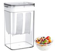 Erzekrim Passoire à Yaourt Grecque Passoire Yaourtière Passoire à fromage Lavable 1100 ML Filtre pour Yaourtière avec Couvercle Séparateur de Lactosérum avec Maille Ultra Fine pour Filtrer le Lait