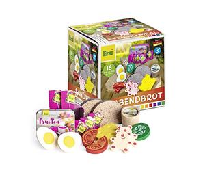 Erzi 28142 Jeu Ensemble Dîner Assortiment (16 pièces en Bois de hêtre FSC)