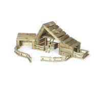 Erzi 41028 Ferme en Bois pour Enfants avec Clôtures et Escalier | Jeu Créatif et Montessori | Accessoire pour Animaux et Personnages | Fabriqué en Allemagne