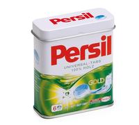 Erzi Fausses tablettes de lessive en bois Persil dans une boîte métallique pour jeu de marchande - version anglaise