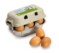 Erzi Play Food: Brown Eggs - box of six