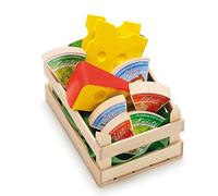 Erzi Pretend Play en bois épicerie Merchandize assortis Petit Fromage - Version Anglaise