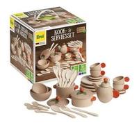Set De Vaisselle Naturel 36 Pcs