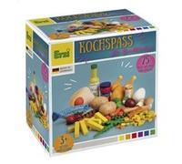 Erzi Jouet de cuisine amusant Erzi28217 Set d'aliments en bois 75 pièces Bleu