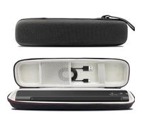 ES-50 Étui de rangement rigide compatible avec EPSON Workforce ES-50/ES-55R/ES-60W/ES-65WR/DS-30/DS-70/DS-80W, texture avancée, résistant à la poussière, imperméable et résistant aux chutes (noir)