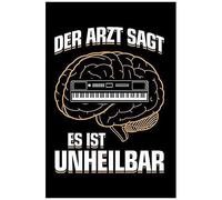 ...Es Ist Unheilbar: Notizbuch / Notizheft Fuer Keyboard Keyboarder-In Keyboardspieler-In A5 (6x9in) Dotted Punktraster