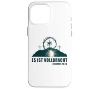 ES ist Vollbracht - Passover Easter Jesus Empty Tomb German Coque pour iPhone 16 Pro Max