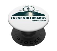 ES ist Vollbracht - Passover Easter Jesus Empty Tomb German PopSockets PopGrip Adhésif