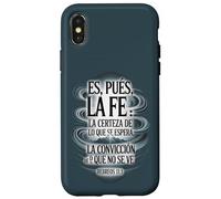 ES Pues La Fe - Hébreos 11:1 Verset biblique Espagnol chrétien Coque pour iPhone X/XS