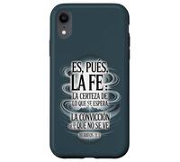 ES Pues La Fe - Hébreos 11:1 Verset biblique Espagnol chrétien Coque pour iPhone XR