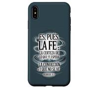 ES Pues La Fe - Hébreos 11:1 Verset biblique Espagnol chrétien Coque pour iPhone XS Max