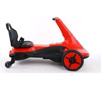 ES-Toys Véhicule électrique pour enfants Drift Cart Gokart, Bluetooth Reverse Gear Horn Red