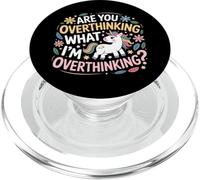 ES-tu en Train de trop réfléchir à ce Que Je Pense trop ? Horse Unicorn PopSockets PopGrip pour MagSafe