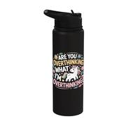 Es-tu en train de trop réfléchir à ce que je pense trop ? Horse Unicorn Stainless Steel Insulated Water Bottle