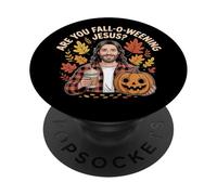 ES-tu Jésus en Automne ? Christian Funny Fall Jesus PopSockets PopGrip Adhésif