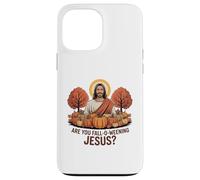 ES-tu Jésus en Automne ? Citrouille Funny Fall Jesus Coque pour iPhone 13 Pro Max