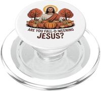 ES-tu Jésus en Automne ? Citrouille Funny Fall Jesus PopSockets PopGrip pour MagSafe