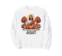 ES-tu Jésus en Automne ? Citrouille Funny Fall Jesus Sweatshirt