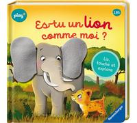 Es-tu un lion comme moi ? Lis, touche et explore - Kathrin Lena Orso - Ravensburger - cartonné - Album jeunesse