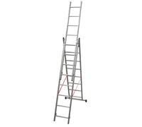 ES03F230 Echelle Universelle 3 plans adaptable aux escaliers 3 x 8 marches Echafaudages stephanois