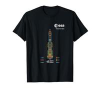 ESA European Space Agency 45 ans Ariane 1-6 Fusée 1979-2024 T-Shirt