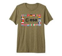 ESA European Space Agency États Membres T-Shirt Haut de Gamme