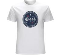 ESA Science & Exploration Vintage Emblem T-Shirt Mens Unisex Black Tees