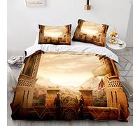 ESAAH Parure de lit en microfibre anti-terreur Force Rainbow Six avec housse de couette et taies d'oreiller avec fermeture éclair (A4, 220 x 240 cm + 75 x 50 cm)