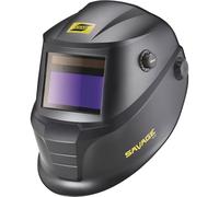 ESAB 070000490 SAVAGE A40 Casque de soudage auto-obscurcissant, réglage de l'ombre externe, lentille de visualisation couleur véritable de 10x5 cm, contrôle de la sensibilité/du retard