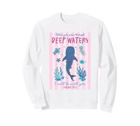 Esaïe 43:2 Écriture de Requin Baleine dans Les eaux Profondes Sweatshirt