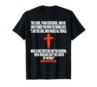 Ésaïe 44:24 Écritures des versets de la Bible T-Shirt