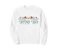 Ésaïe 6:8 Hineni Shelacheni Hébreu Me Voici, envoie-Moi Une Fleur Sweatshirt