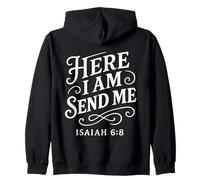 Ésaïe 6:8 Me Voici, envoie-Moi Un Verset de la Bible chrétienne - La Foi Sweat à Capuche