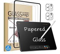 Esanik [2 Pack Protection Ecran en Papier pour iPad Pro 12,9 (2022/2021/2020/2018) Feel Like the Paper Verre Trempé avec Protection Caméra, Film Vitre Protection Mat pour iPad Pro 12,9