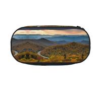 ESASAM Blue Ridge Trousse à crayons tendance Parkway Mountains - Espace de rangement nécessaire pour stylos, crayons et articles de papeterie, Noir , Taille unique, Cartable