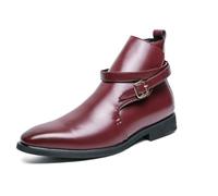 EsaSam Bottines Chelsea Homme Boucle Bottes Jodhpur Cuir Végan