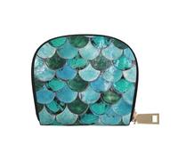 ESASAM Celestial Night Sky Sac à cartes en cuir - Portefeuille compact et durable, plusieurs fentes pour cartes, sécurisé, portable et grande capacité, Mermaid, Taille unique