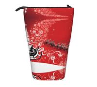 ESASAM Christmas Magic A Trousse à crayons avec un design rétractable, polyvalente et durable, Noir , Taille unique, Cartable