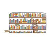 ESASAM Étagère à livres amusante et longue échelle en simili cuir, élégant, pratique et durable, blanc, Taille unique