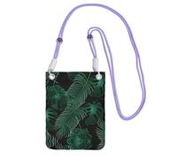 ESASAM Étui de téléphone à bandoulière de grande capacité vert feuille de banane pour voyager sans soucis, violet, Taille unique